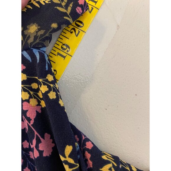 Motherhood Maternity Nursing Floral Wrap Dress Short Sleeve Large - Picture 8 of 11